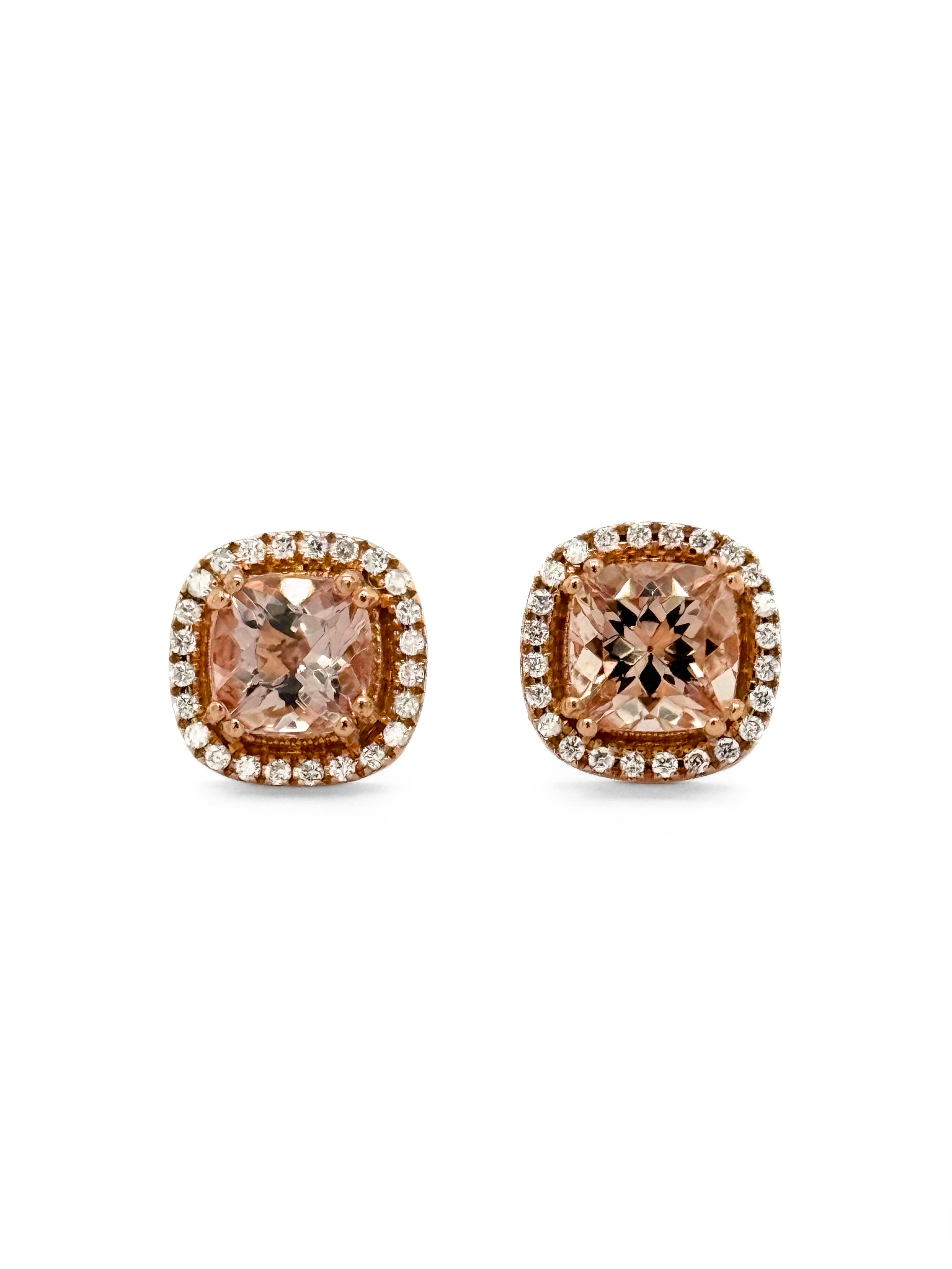 MORGANITE STUD EARRINGS-415340